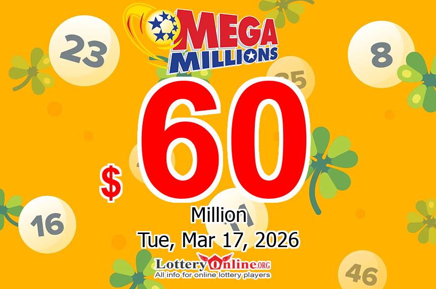 Result of Mega Millions on Mar. 13, 2026: Jackpot is $60 million now