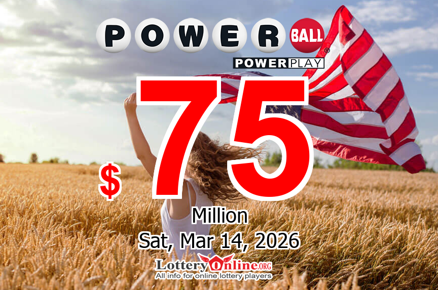 With no winners, Powerball jackpot rises to $75 million for Saturday, 03/14/26