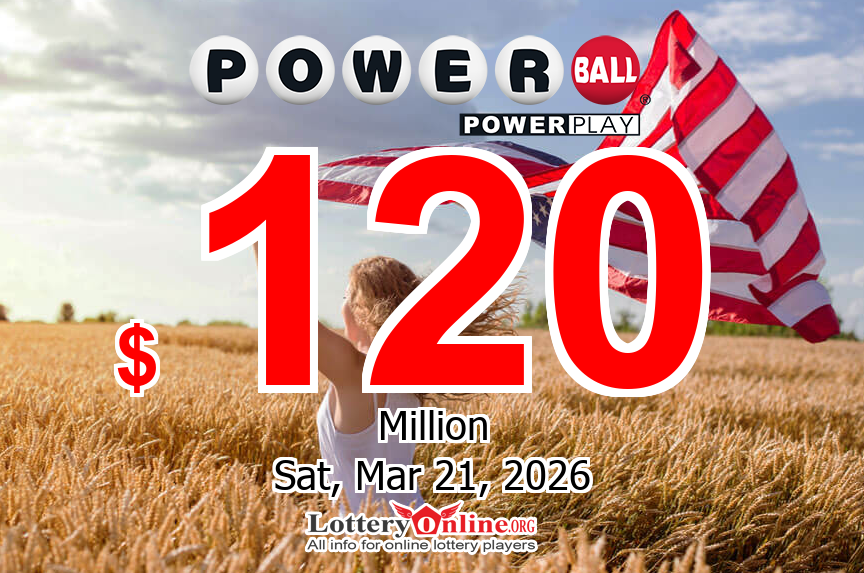 The result of Powerball on 03/18/26 – Jackpot spins to $120 million