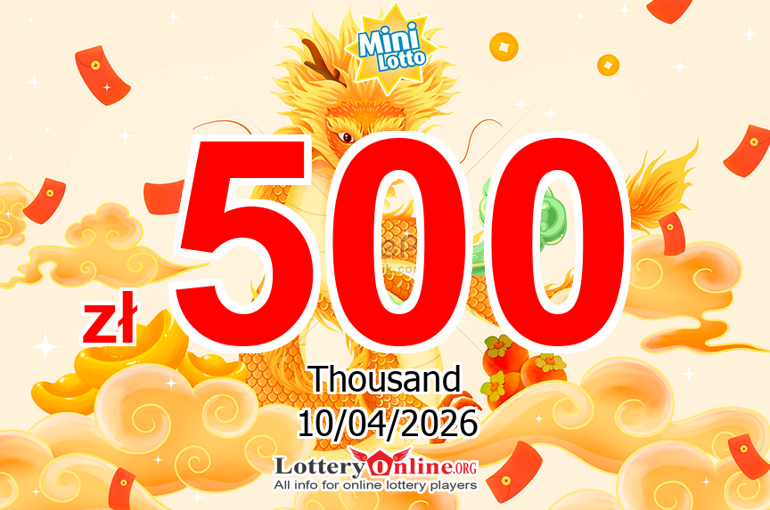 Mini Lotto results for 04/09/26: Jackpot is up to zł 500 K PLN