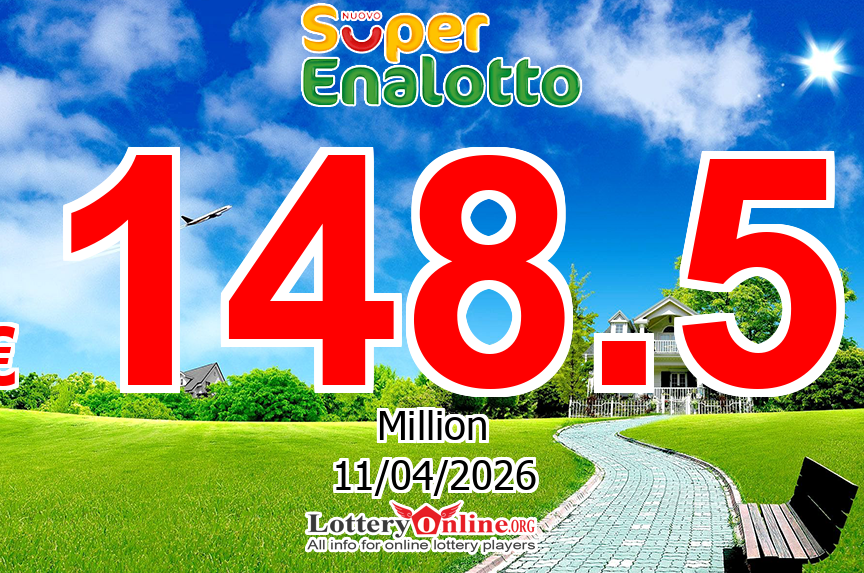SuperEnalotto results for Apr. 10, 2026 – € 148.5 Million Euro Jackpot is waiting for the owner