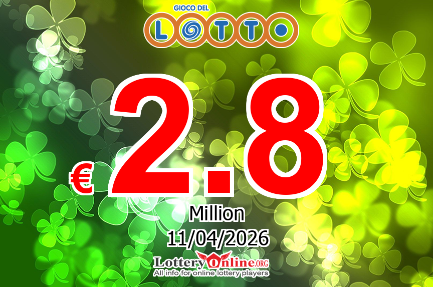 Lotto results of Apr. 10, 2026; Jackpot is € 2.8 Million Euro