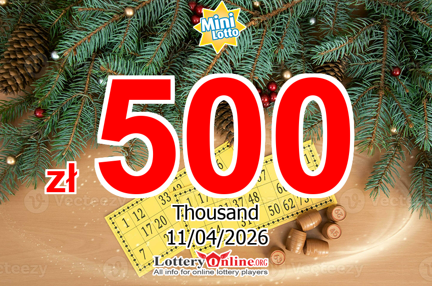 Results of Apr. 10, 2026 – Now, Mini Lotto jackpot is zł 500 K PLN