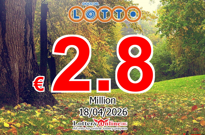 Lotto results for 04/17/26: Jackpot raises to € 2.8 Million Euro