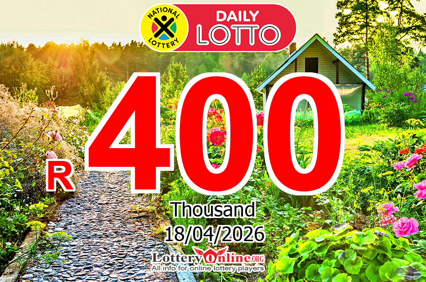 Winning ticket sold for R 500 K ZAR Daily Lotto jackpot on Fri, Apr 17, 2026