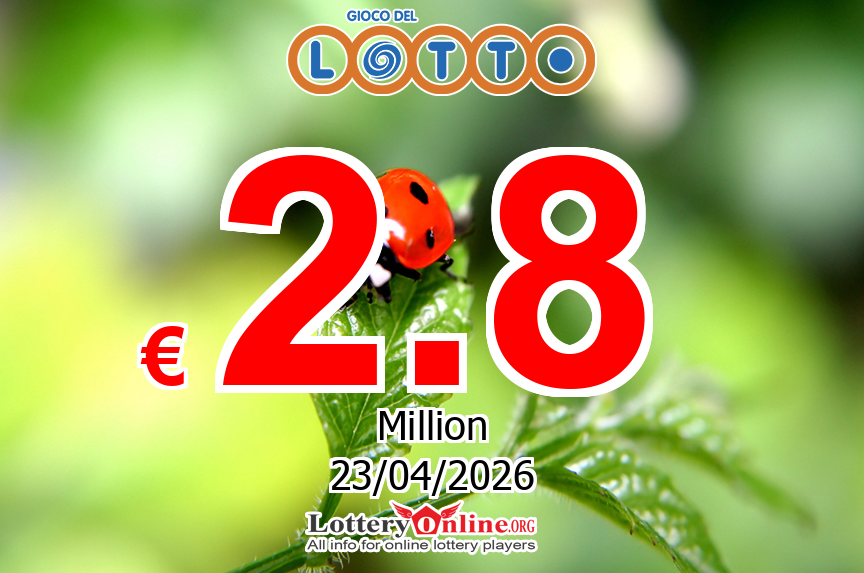 Results of Apr. 21, 2026 – Now, Lotto jackpot is € 2.8 Million Euro