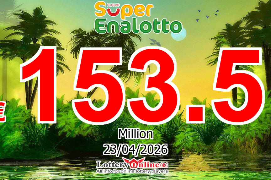 No winner today, Apr. 21, 2026 – SuperEnalotto jackpot increases to € 153.5 Million Euro