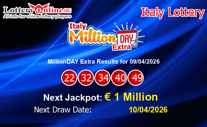 LatestMillionDAY Extra Results