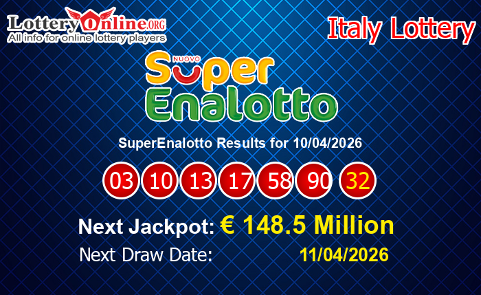 LatestSuperEnalotto Results