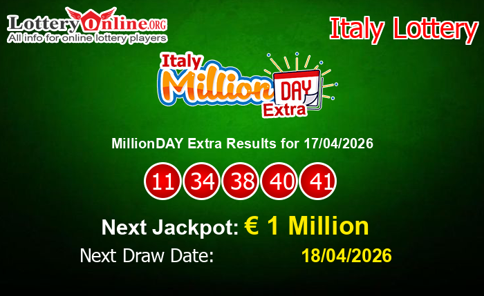 LatestMillionDAY Extra Results