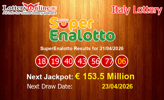 LatestSuperEnalotto Results