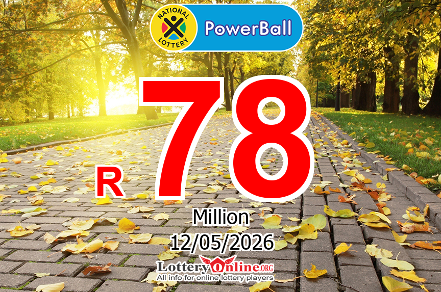 PowerBall results for 05/08/26: Jackpot stands at R 78 Million ZAR