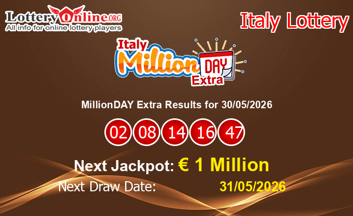 LatestMillionDAY Extra Results