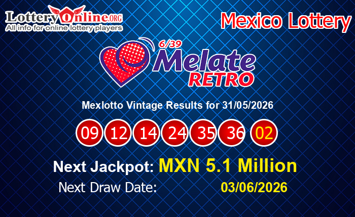 LatestMexlotto Vintage Results