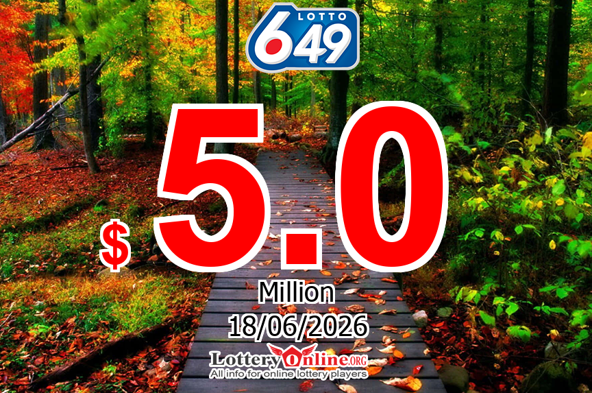 The result of Lotto 649 lottery of Canada on Jun. 14, 2026