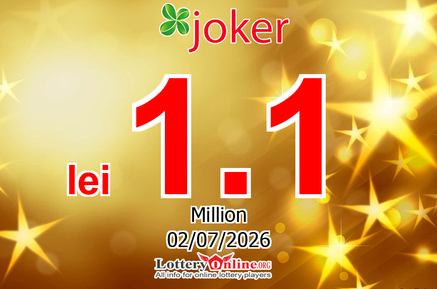 The result of Joker lottery on Jun. 28, 2026 – Jackpot is lei 1.1 Million RON