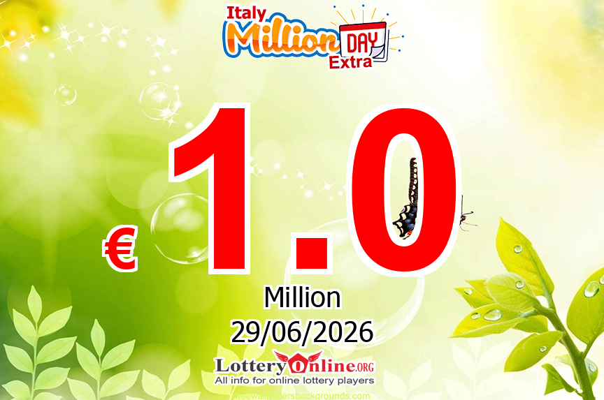 The result of MillionDAY Extra of Italy on Sun, Jun 28, 2026