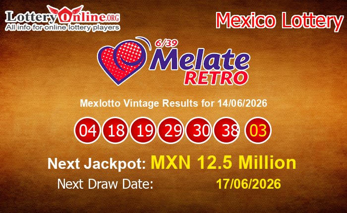 LatestMexlotto Vintage Results