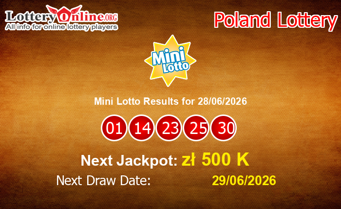 LatestMini Lotto Results