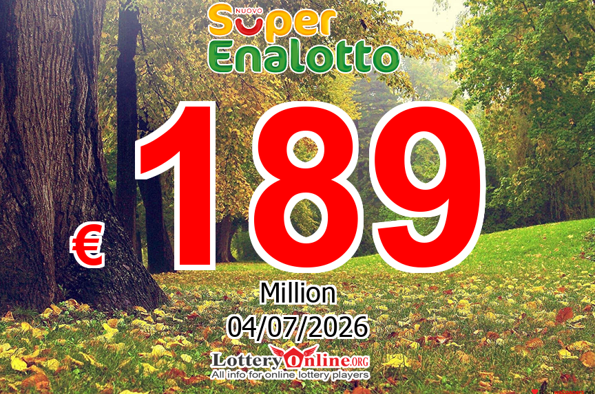 Lottery Fever – SuperEnalotto Jackpot Up To € 189 Million Euro this Saturday, July 4, 2026