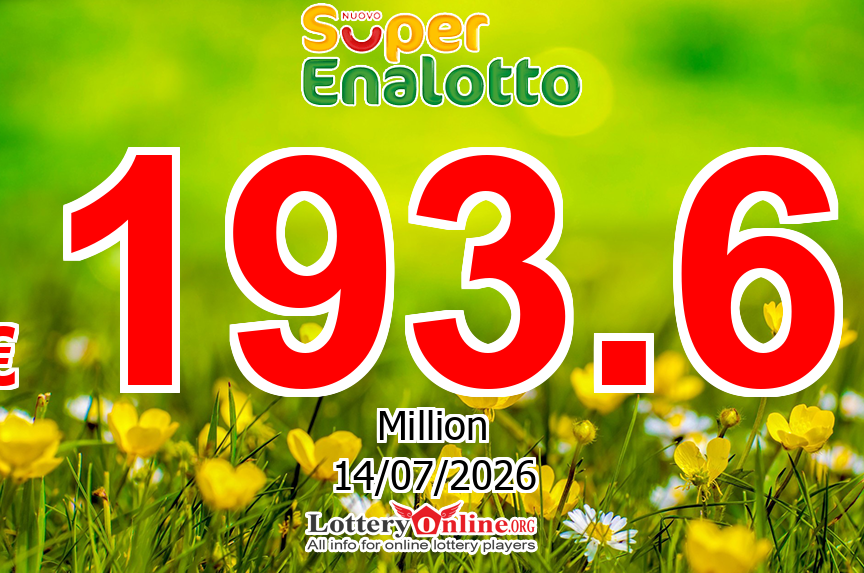 Who will win the next € 193.6 Million Euro SuperEnalotto jackpot on Jul. 14, 2026?