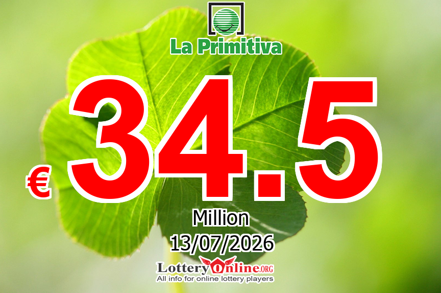 No Winner Saturday, July 11, 2026 – La Primitiva Jackpot Rise To € 34.5 Million Euro
