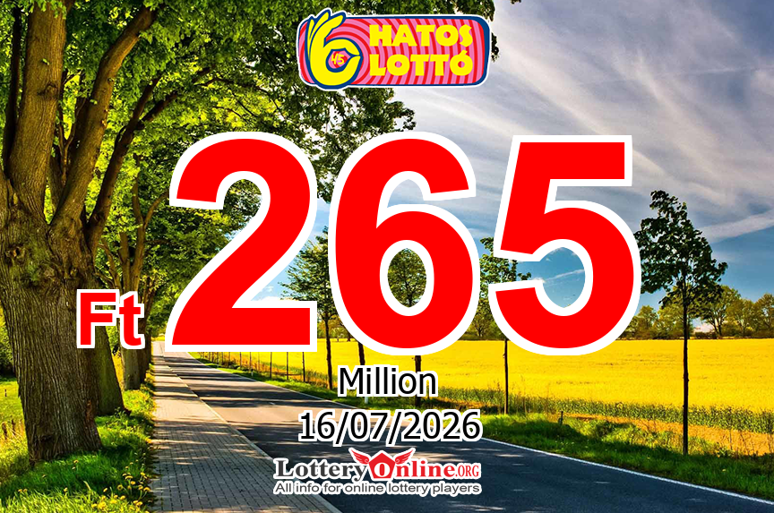 Result of Hatoslotto on Jul. 12, 2026: Jackpot is Ft 265 Million HUF now