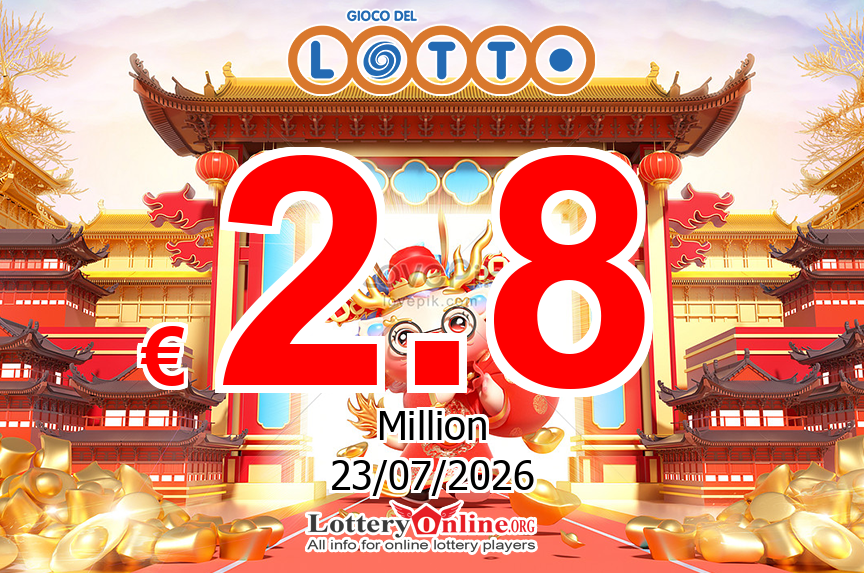 Lotto results for 07/21/26: Jackpot is € 2.8 Million Euro now
