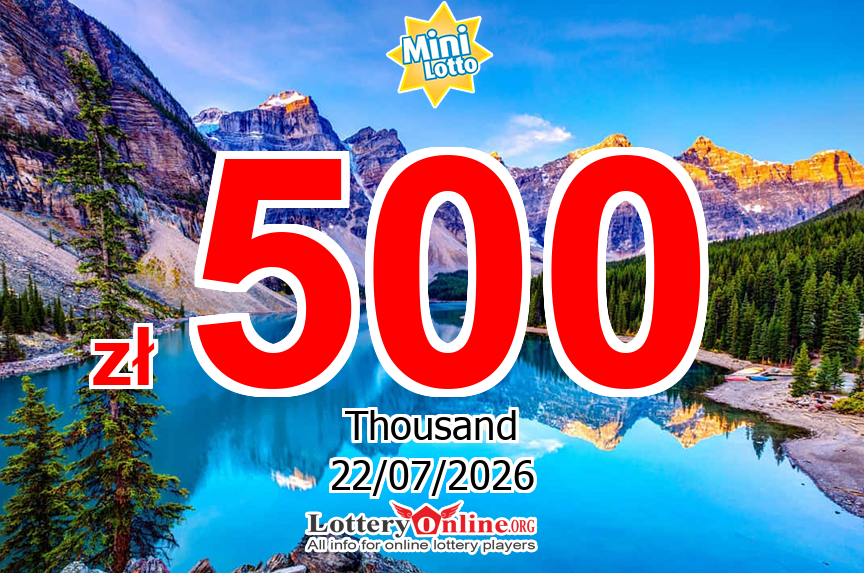 The result of Mini Lotto lottery of Poland on Jul. 21, 2026