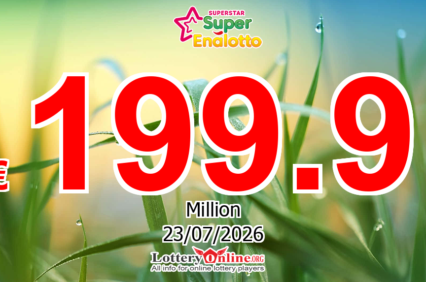 07/21/26 – SuperStar jackpot climbs to € 199.9 Million Euro