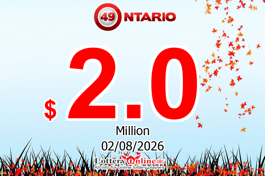 Results of Jul. 30, 2026 – Now, Ontario 49 jackpot is $ 2 Million CAD