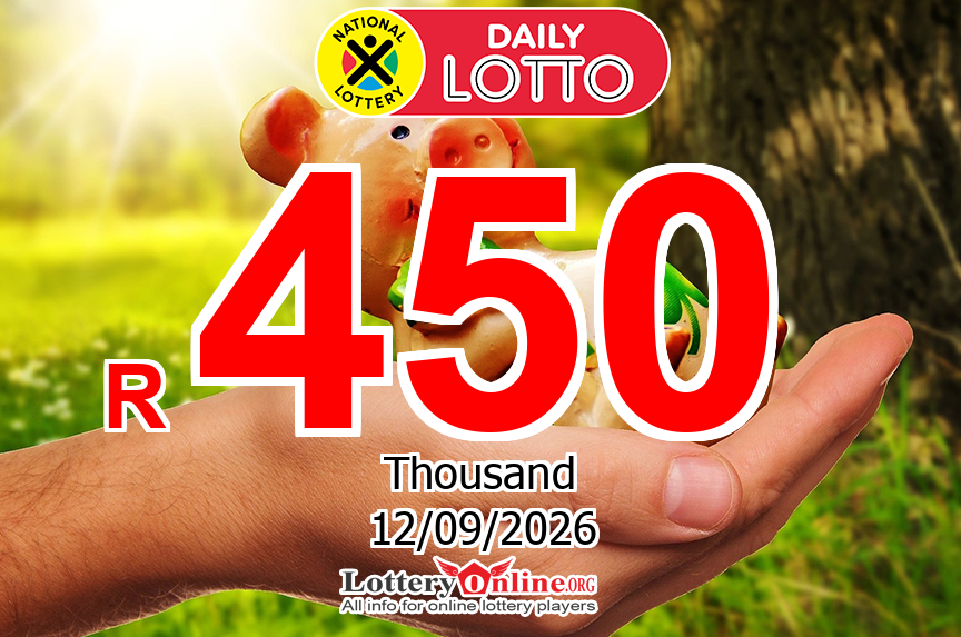R 500 K ZAR Daily Lotto jackpot found out the owner on Sep. 11, 2026