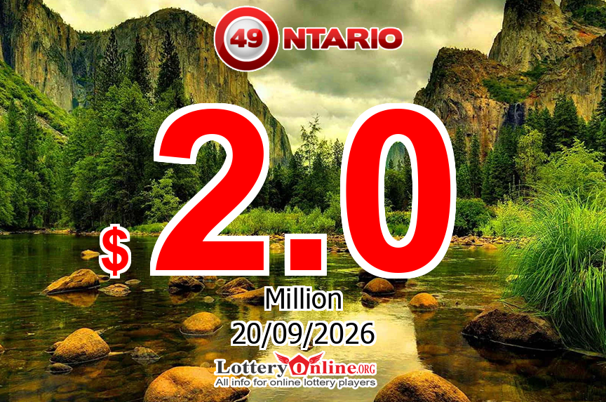 Ontario 49 results for 09/17/26: Jackpot stands at $ 2 Million CAD
