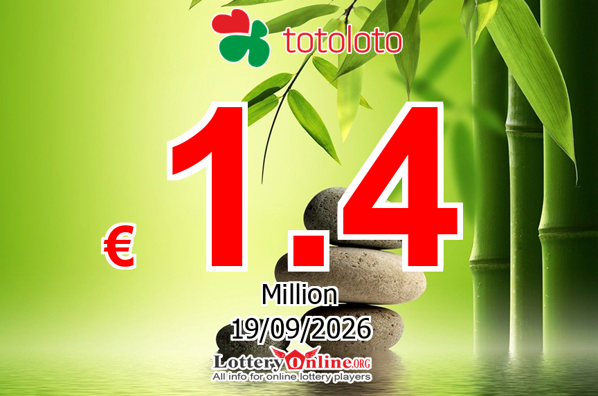 Totoloto Winning Numbers Results for 09/16/26: Jackpot is € 1.4 Million Euro