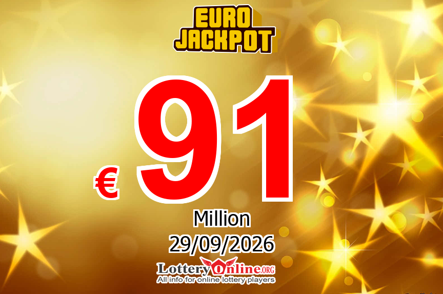EuroJackpot results for Sep. 25, 2026 – € 91 Million Euro Jackpot is waiting for the owner