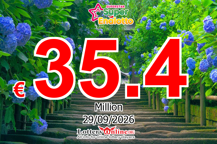 SuperStar results for Sep. 26, 2026: Jackpot stands at € 35.4 Million Euro