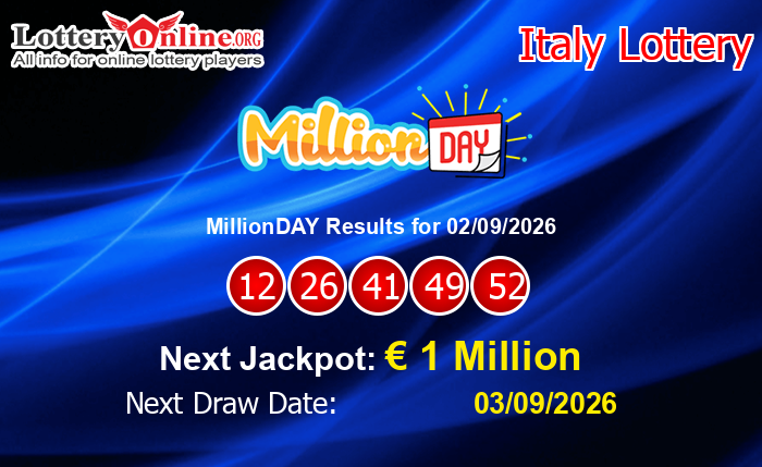 LatestMillionDAY Results