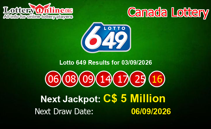 LatestLotto 649 Results