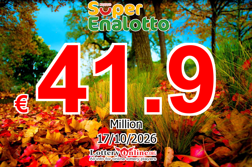 Lottery Fever – SuperEnalotto Jackpot Up To € 41.9 Million Euro this Saturday, October 17, 2026