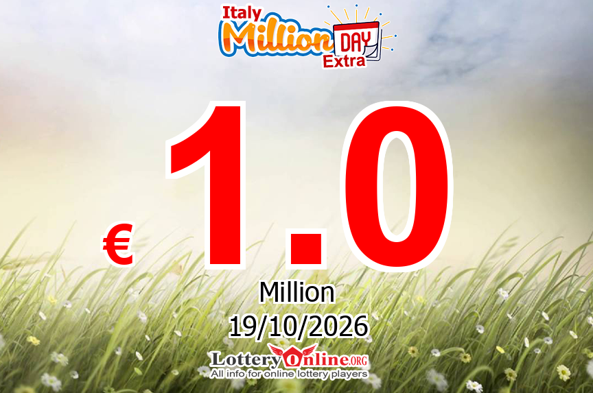 The result of MillionDAY Extra of Italy on Sun, Oct 18, 2026