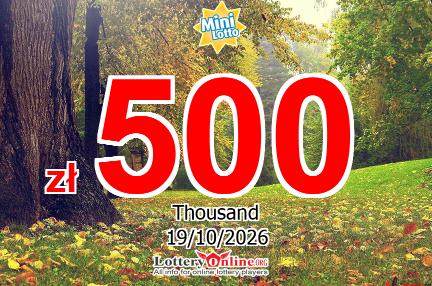 The result of Mini Lotto of Poland on Sun, Oct 18, 2026