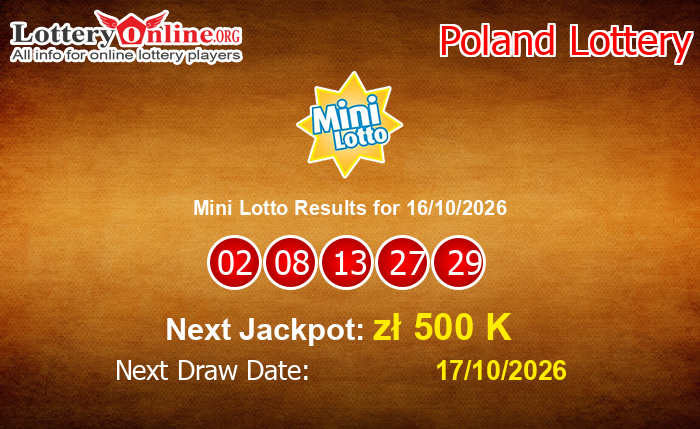 LatestMini Lotto Results