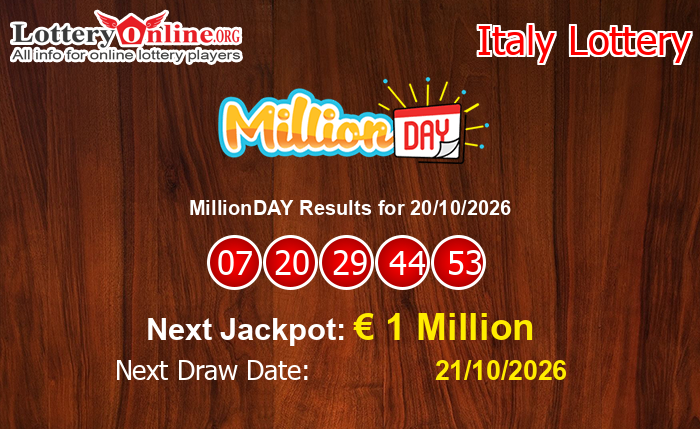 LatestMillionDAY Results